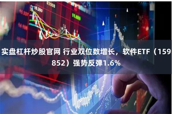 实盘杠杆炒股官网 行业双位数增长，软件ETF（159852）强势反弹1.6%