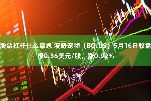 股票杠杆什么意思 波奇宠物（BQ.US）5月16日收盘报0.36美元/股，涨0.92%