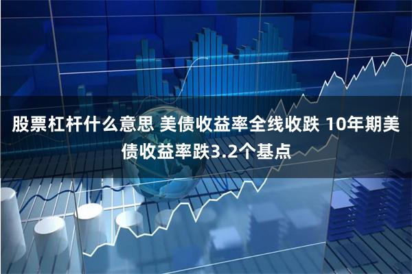 股票杠杆什么意思 美债收益率全线收跌 10年期美债收益率跌3.2个基点