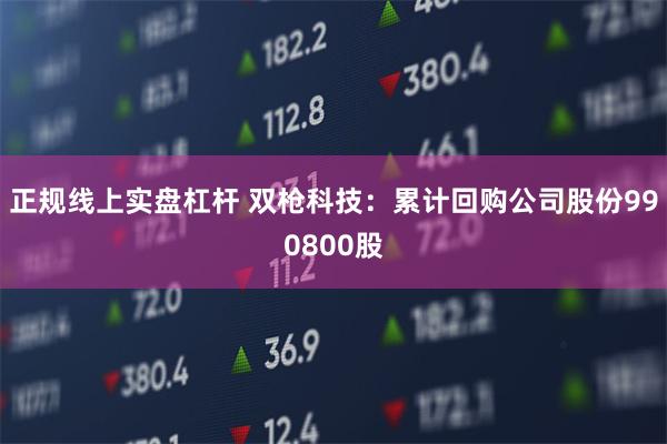 正规线上实盘杠杆 双枪科技：累计回购公司股份990800股