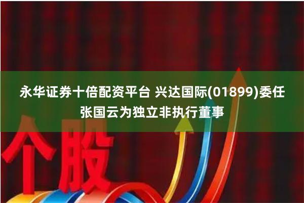 永华证券十倍配资平台 兴达国际(01899)委任张国云为独立非执行董事