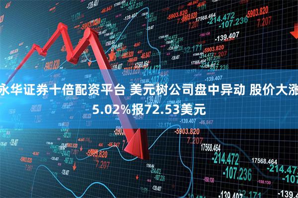 永华证券十倍配资平台 美元树公司盘中异动 股价大涨5.0