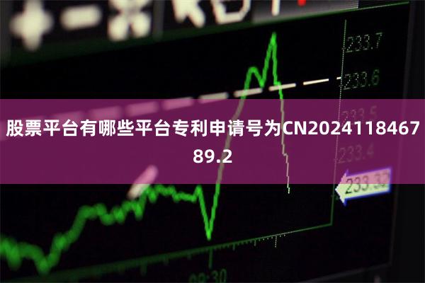 股票平台有哪些平台专利申请号为CN202411846789.2