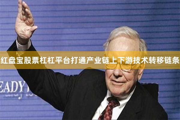 红盘宝股票杠杠平台打通产业链上下游技术转移链条